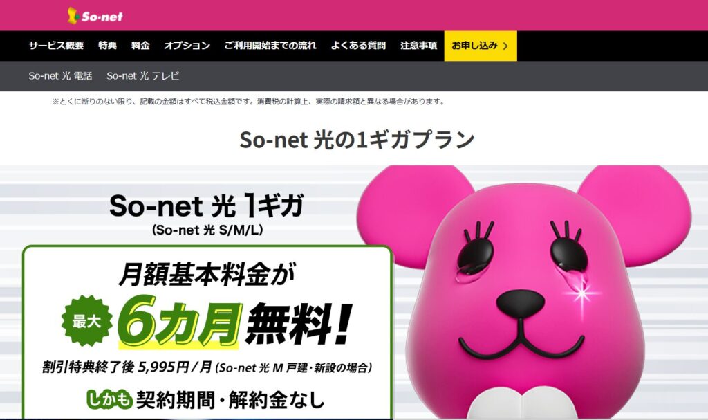 so-net光の基本情報