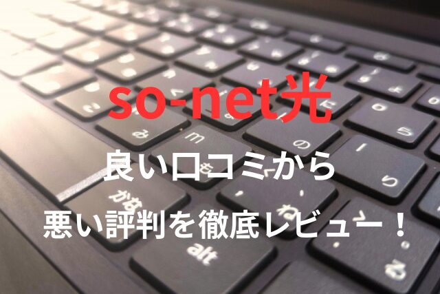 【so-net光】の良い口コミから悪い評判を徹底レビュー！料金・サービス内容から他社比較まで解説！