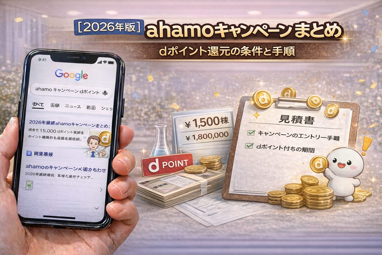 【2026年版】ahamoキャンペーンまとめ｜dポイント還元の条件と手順